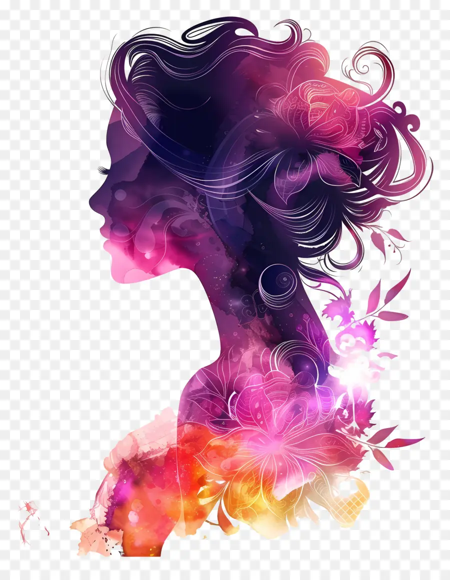 Silhouette De Femme De Beauté，Silhouette De Femme PNG