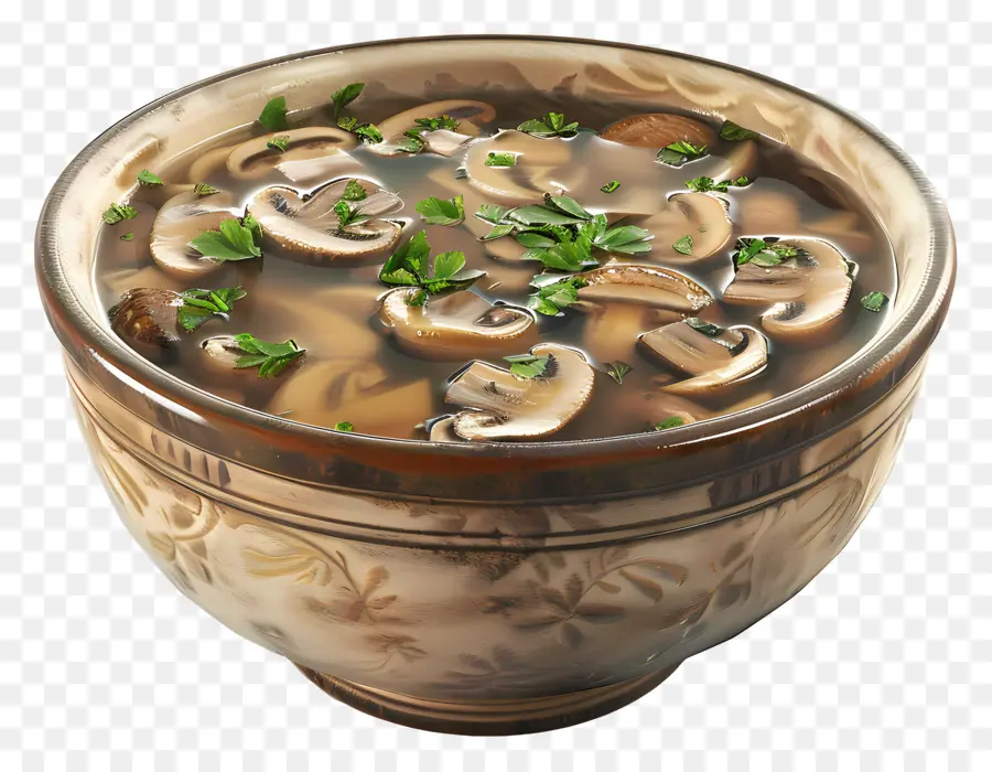 Soupe Aux Champignons，Bol à Soupe PNG