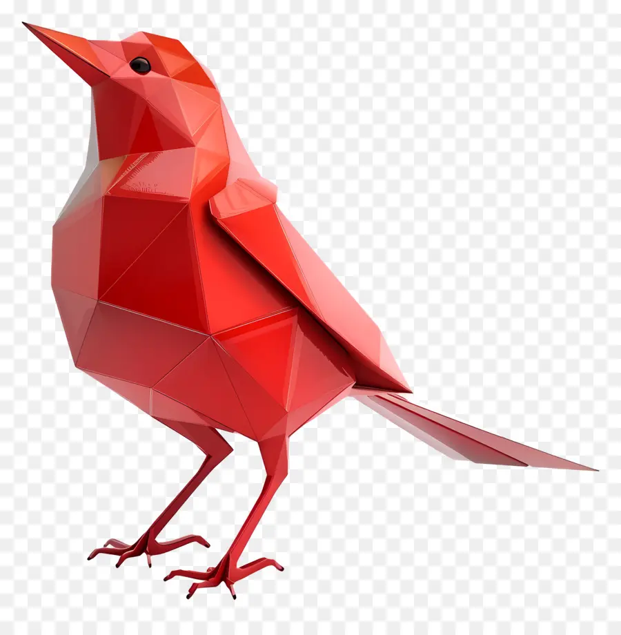 Oiseau Rouge，Origami PNG