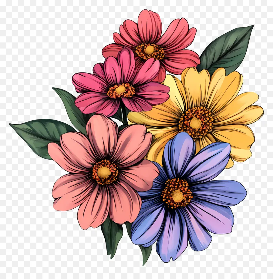 Bonjour，Fleurs PNG