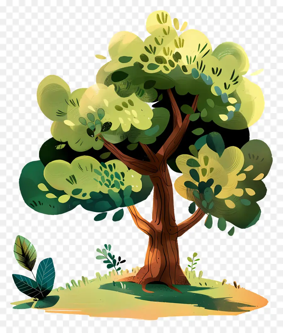 Arbre De Dessin Animé Mignon，Arbre PNG