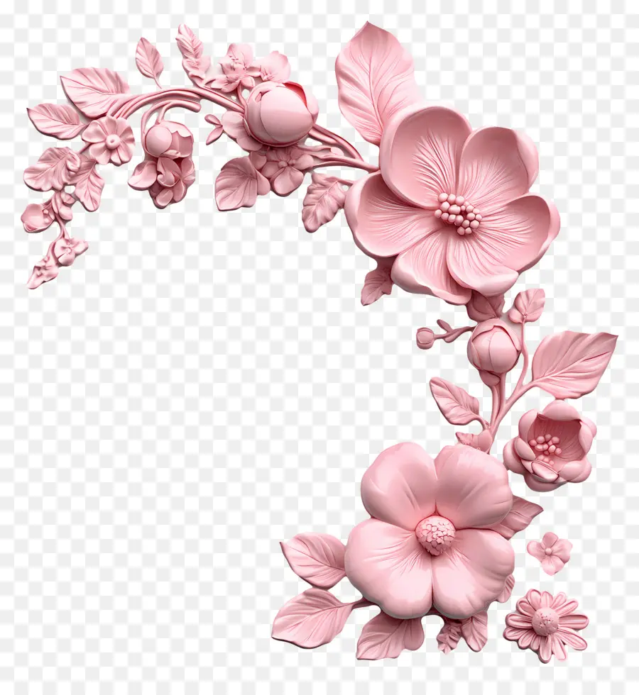 Coin，Fleurs PNG