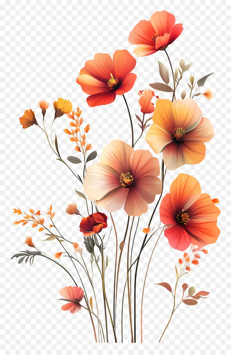 Fleurs D'automne，Fleurs PNG