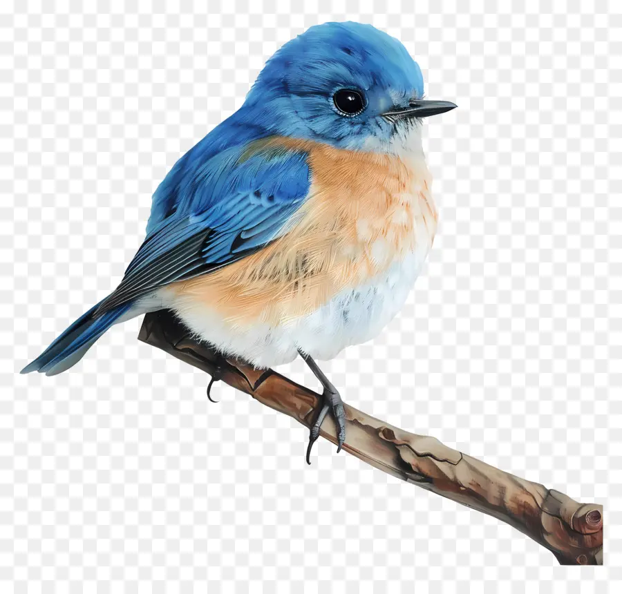 Oiseau Bleu，Coffre Orange PNG