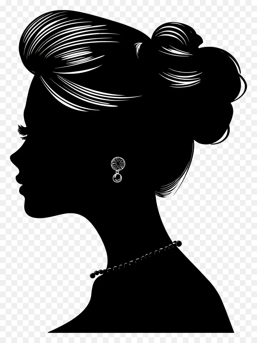 Silhouette De Femme élégante，Silhouette De Femme PNG