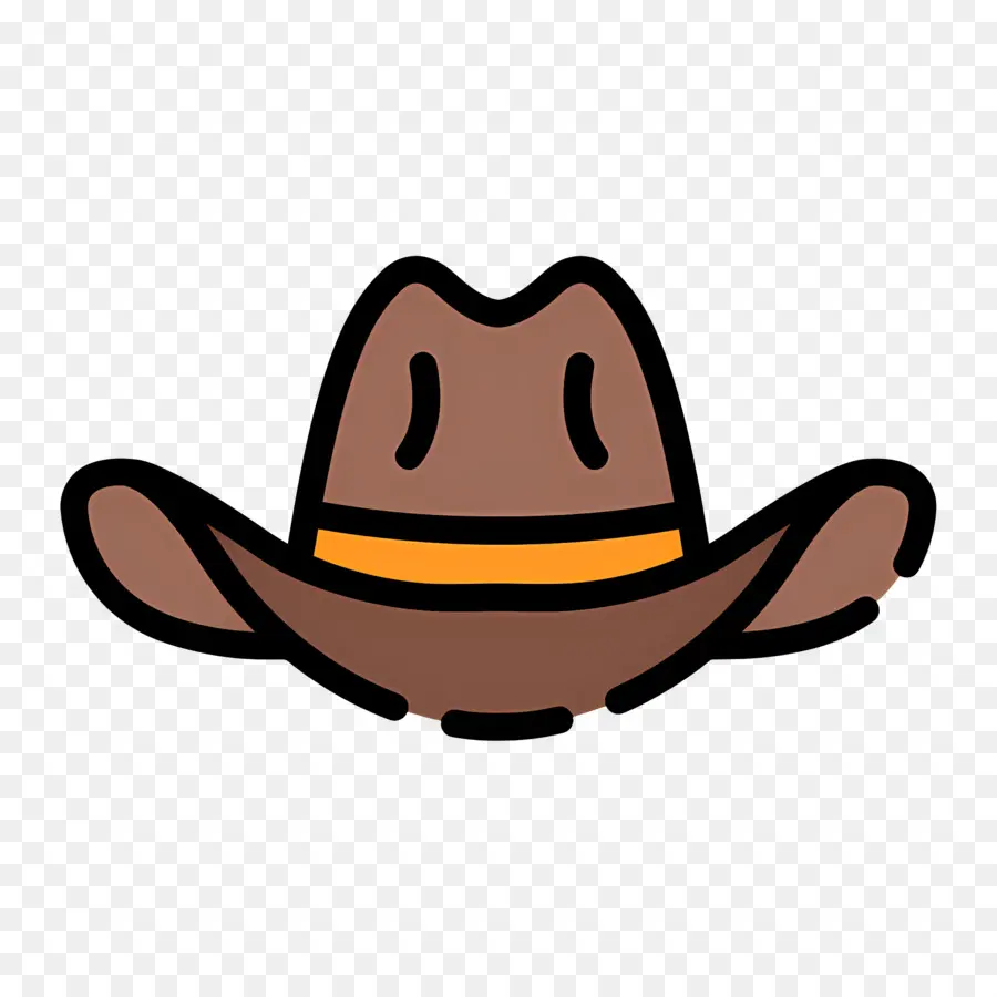 Chapeau De Cowboy，Chapeau De Cowboy Marron PNG