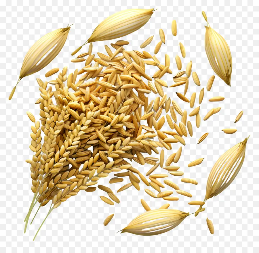 Grains De Riz，Tiges De Riz PNG