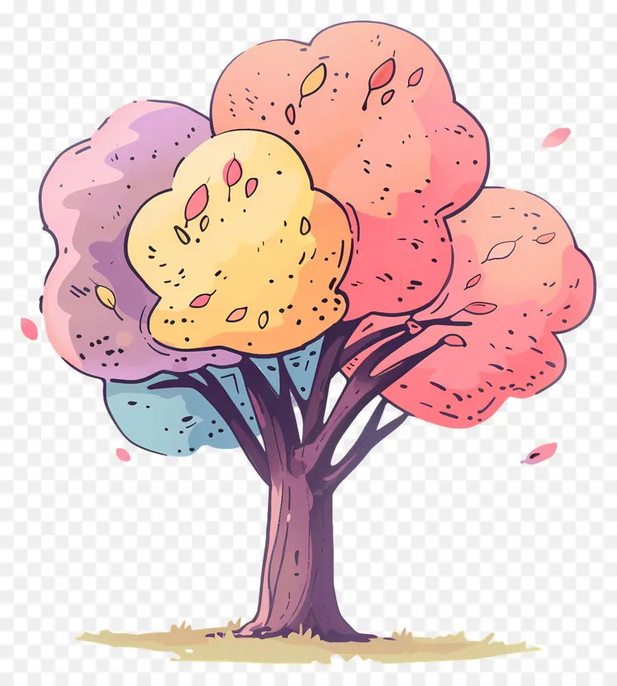 Arbre De Dessin Animé Mignon，Arbre PNG