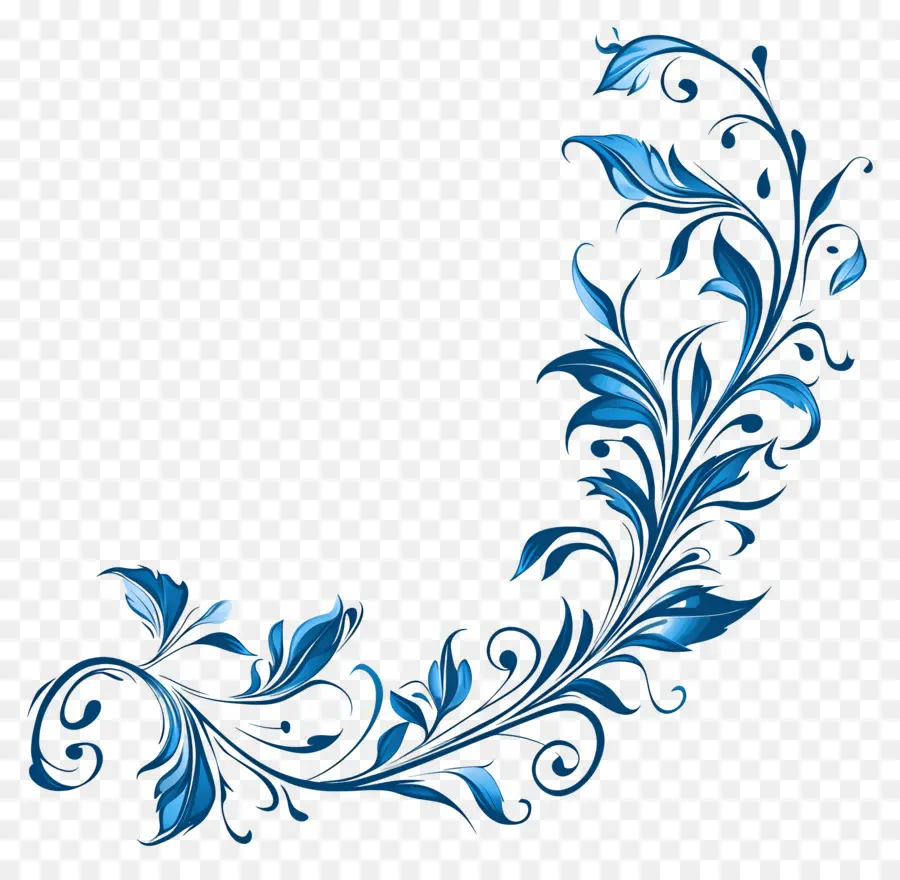 Bleu，Fleurs Bleues PNG