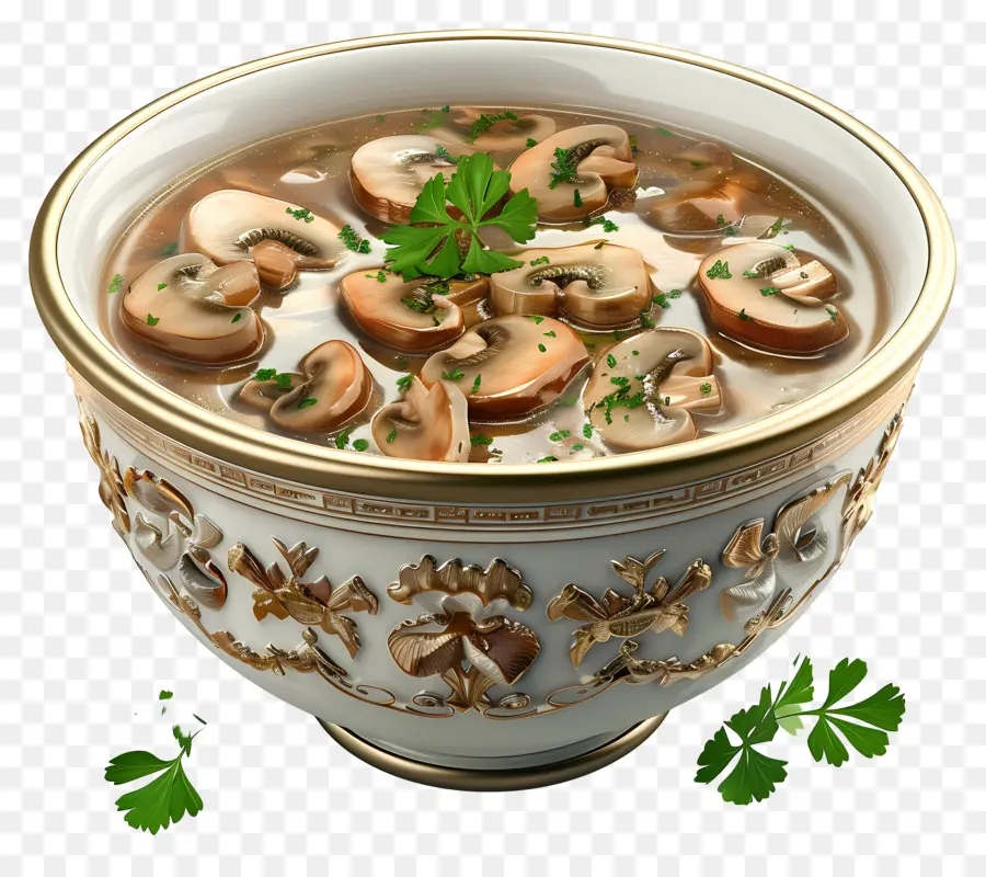 Soupe Aux Champignons，Bol à Soupe PNG