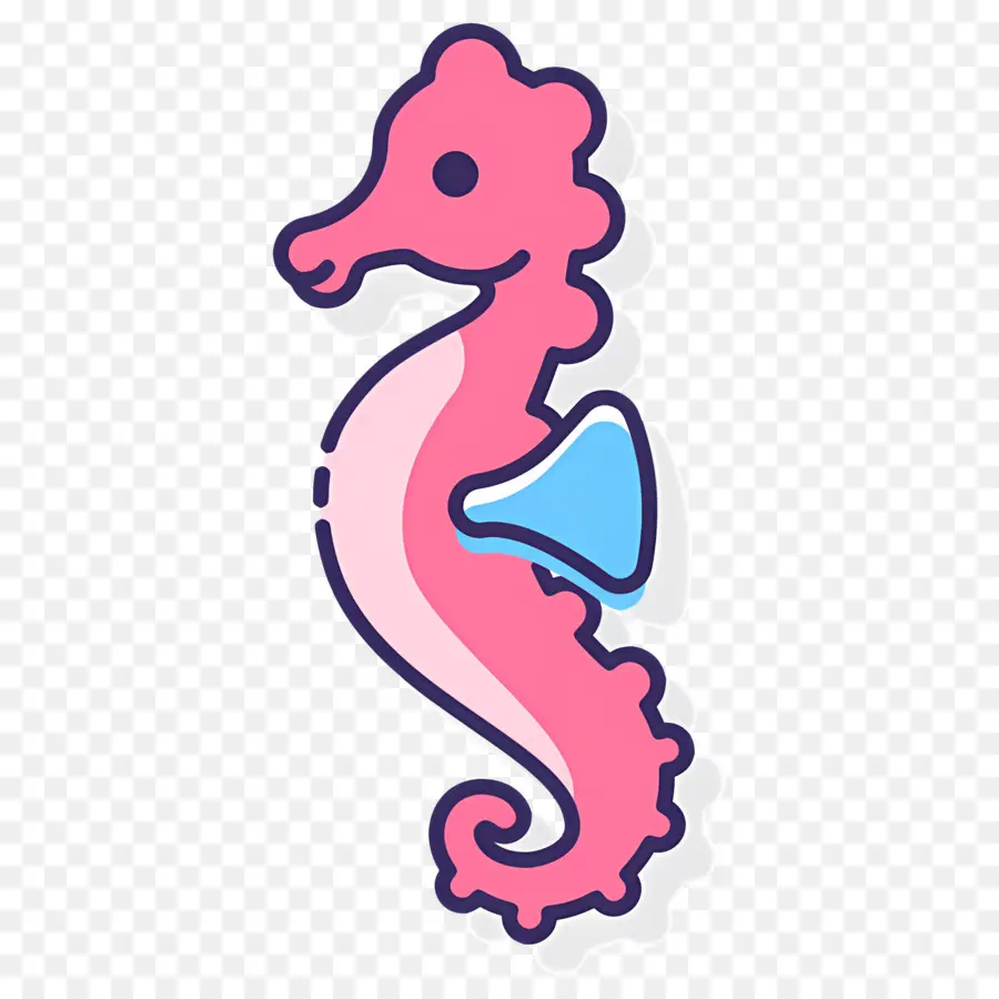 Hippocampe，Rose PNG