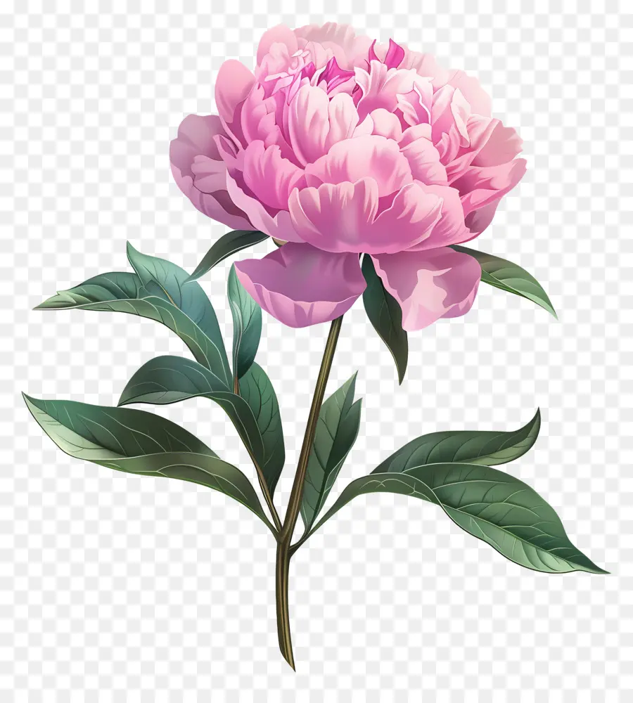 Pivoine Rose，Fleurs Roses PNG