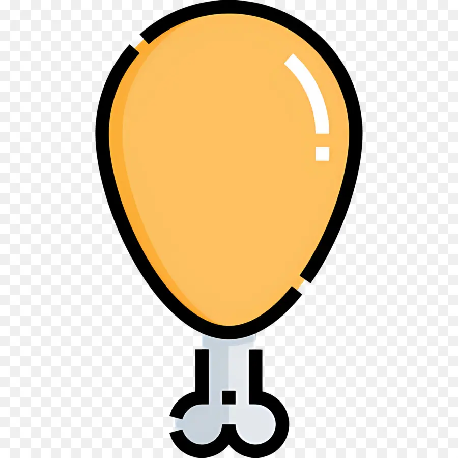 Cuisse De Viande，Ballon Jaune PNG