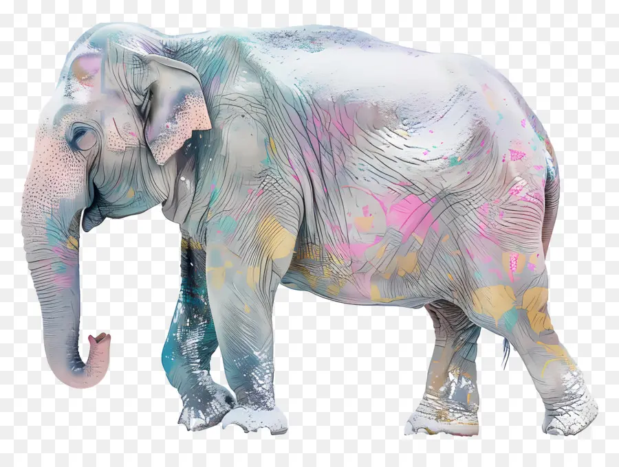 Éléphant Indien，Éléphant Coloré PNG