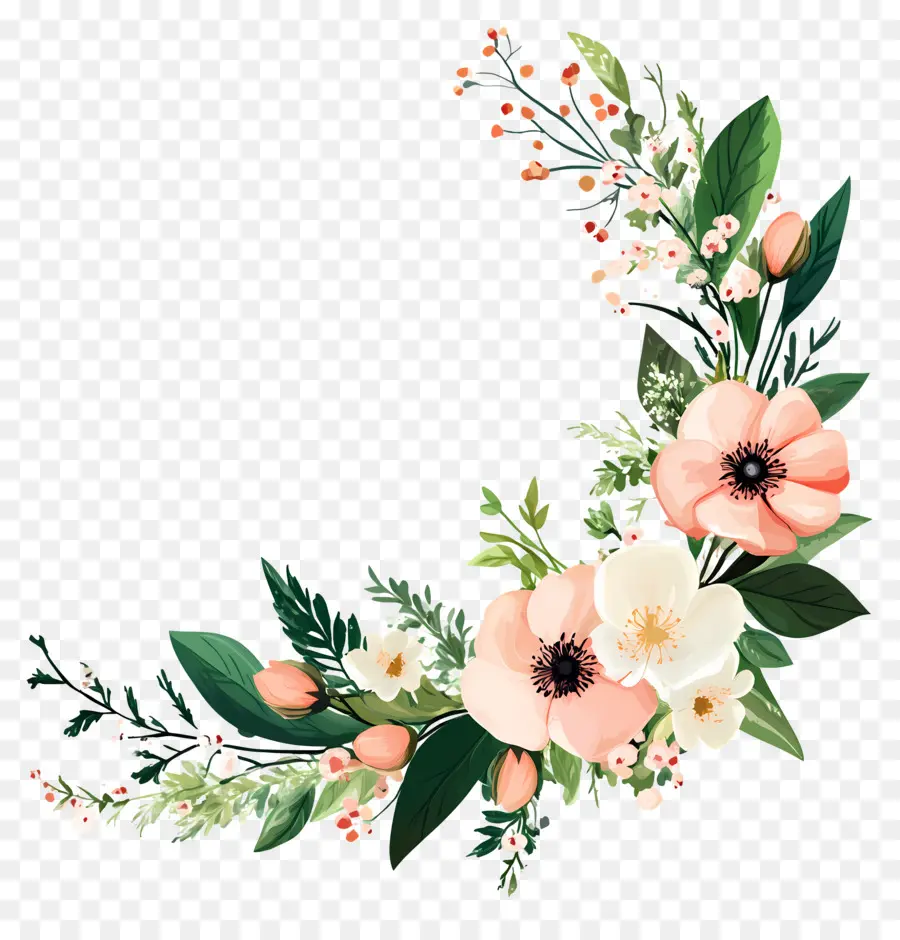 Coin Mariage，Composition Florale PNG