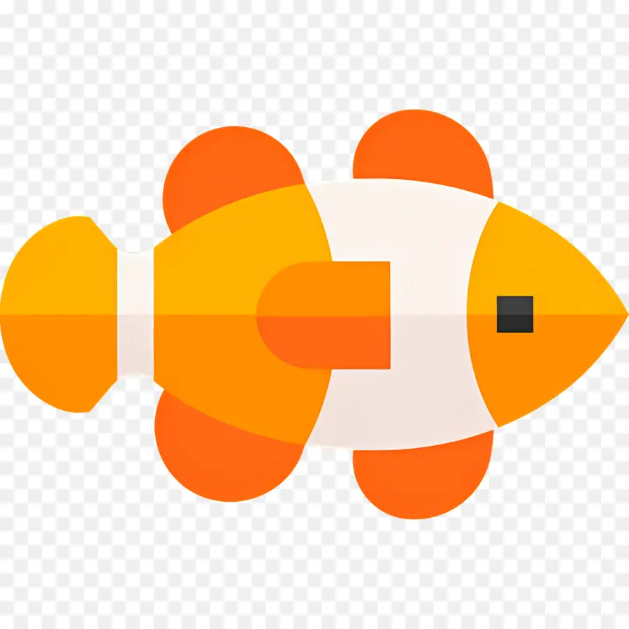 Poisson Clown，Poisson Orange PNG