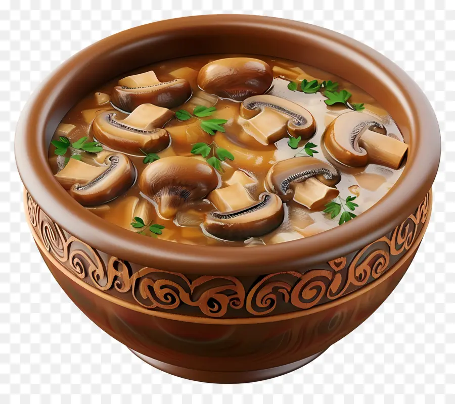 Soupe Aux Champignons，Champignon PNG