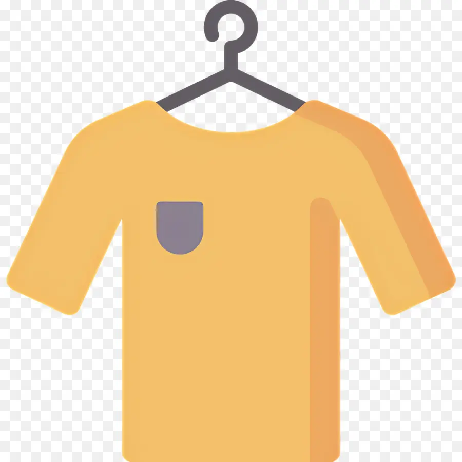 Tissu Suspendu，Tee Shirt Jaune PNG