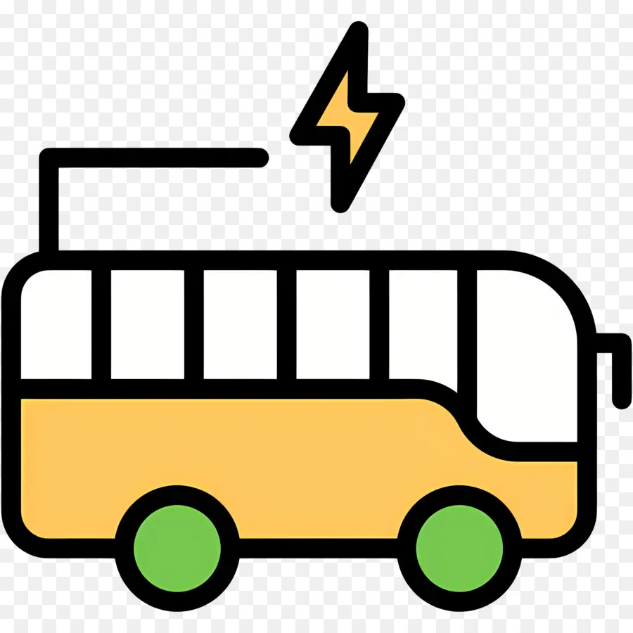 Bus électrique，Autobus électrique PNG