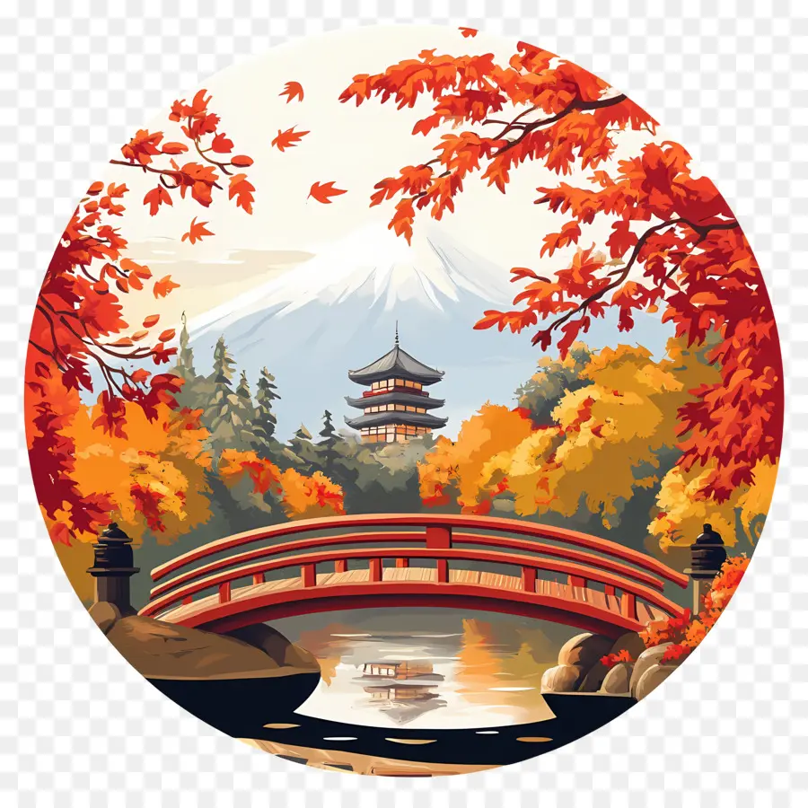 Automne，Pont PNG