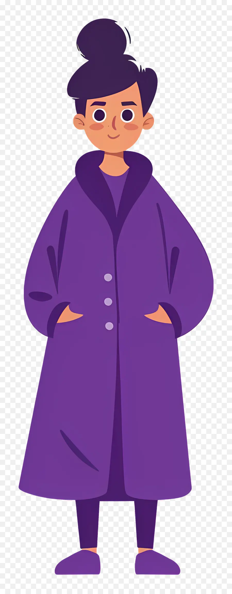 Femme En Violet，Personne En Manteau Violet PNG