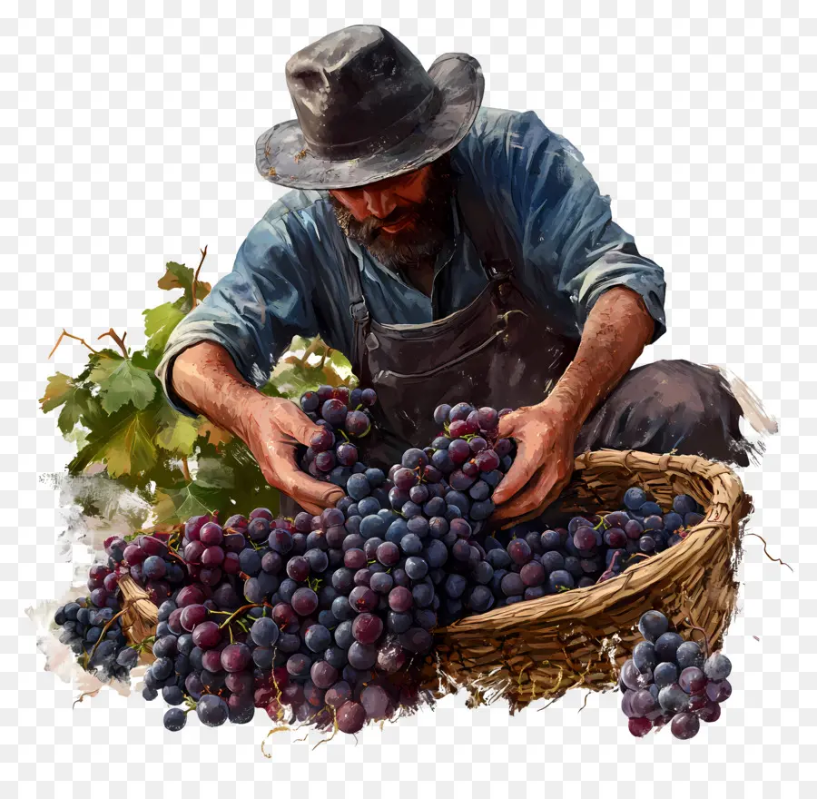 Récolte Des Raisins，Vendange PNG