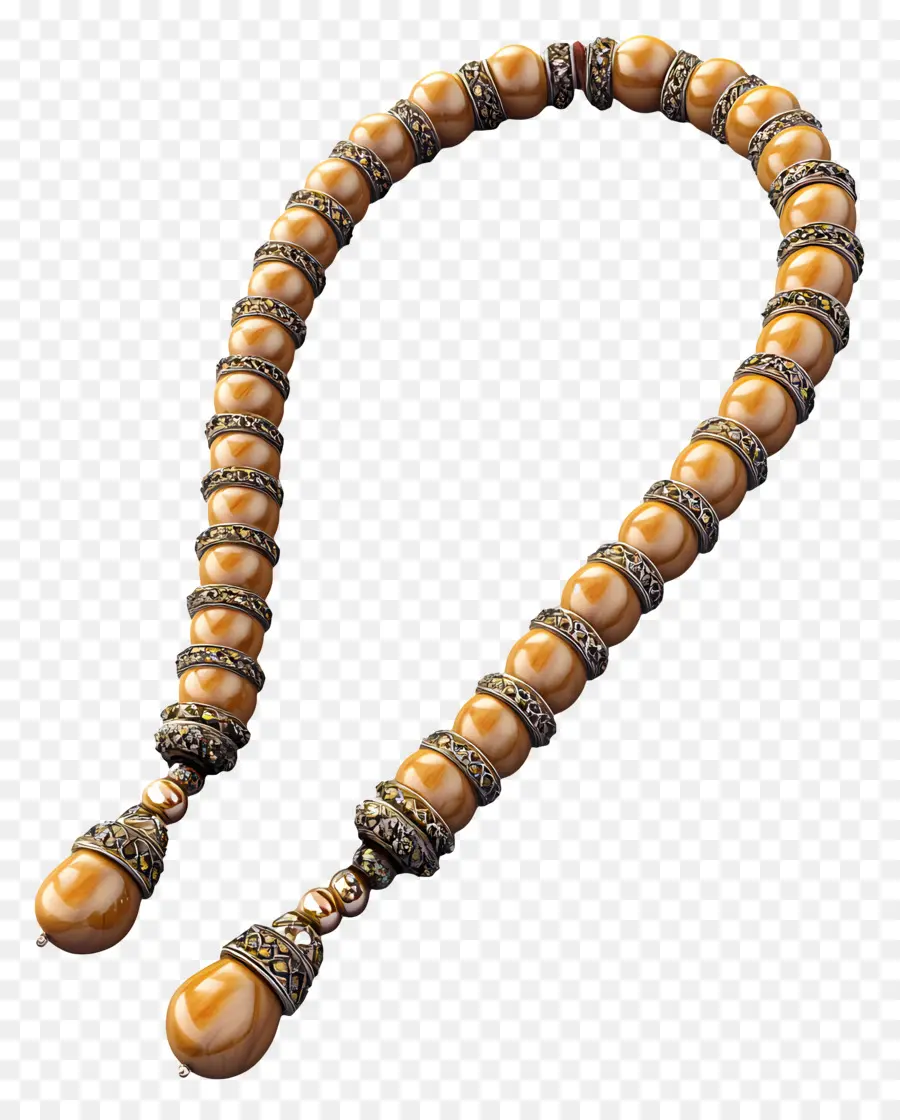 Tasbih，Perles De Prière Marron PNG