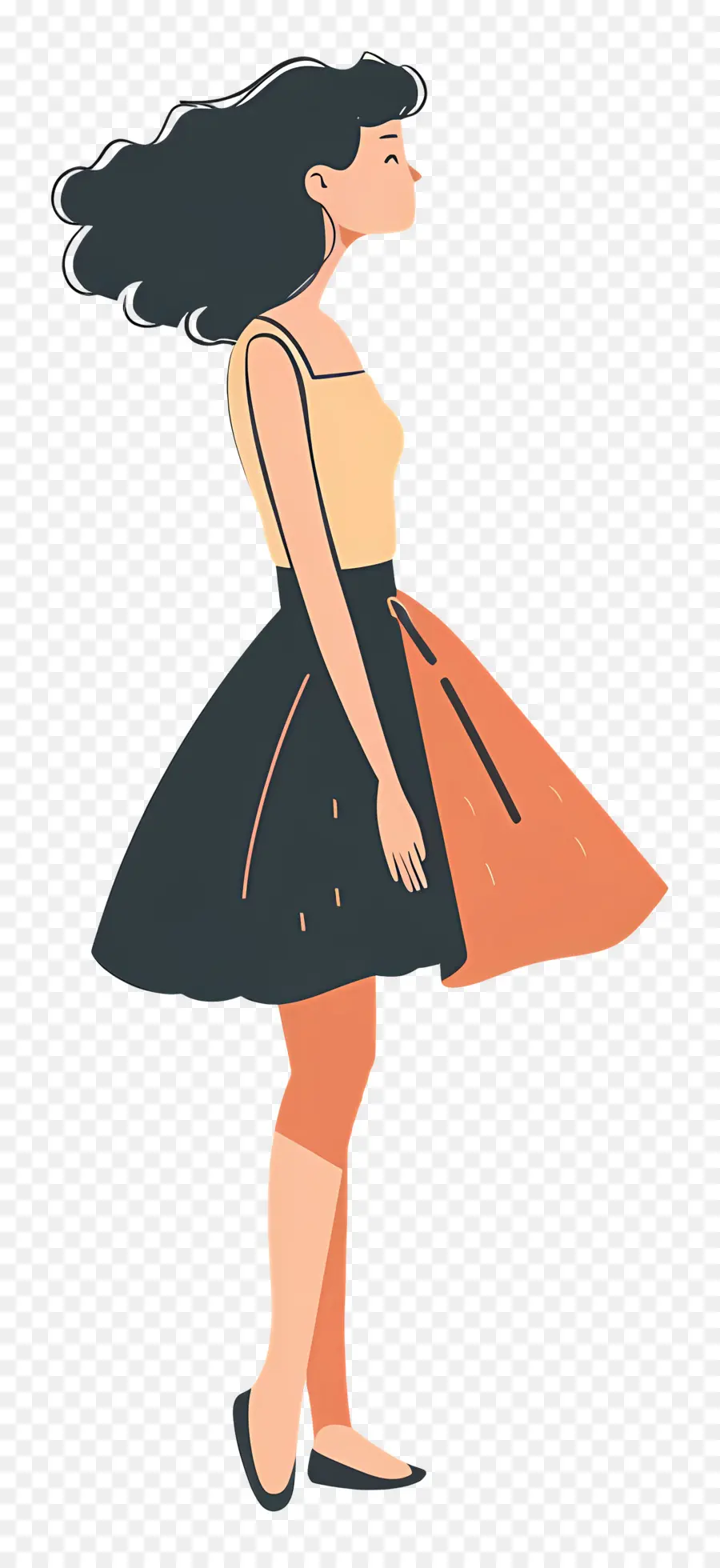 Femme En Robe，Fille En Robe PNG