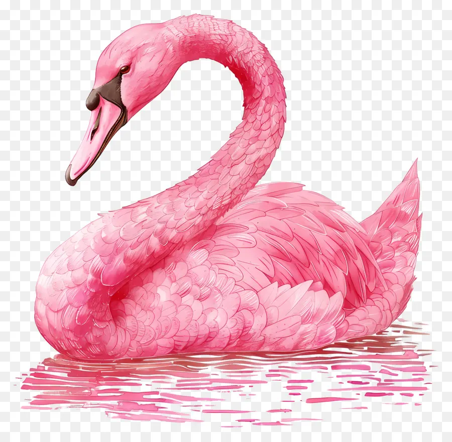 Cygne Rose，Plumes PNG