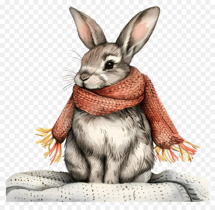 Lapin En écharpe，Lapin PNG