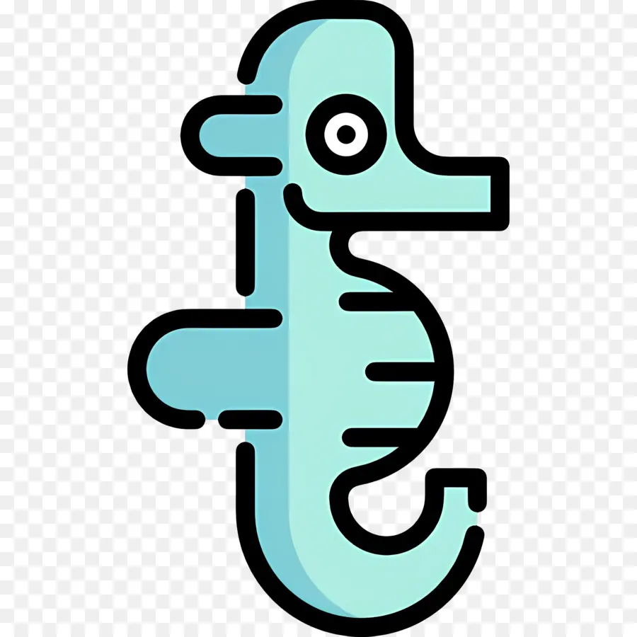 Hippocampe，Hippocampe Bleu PNG