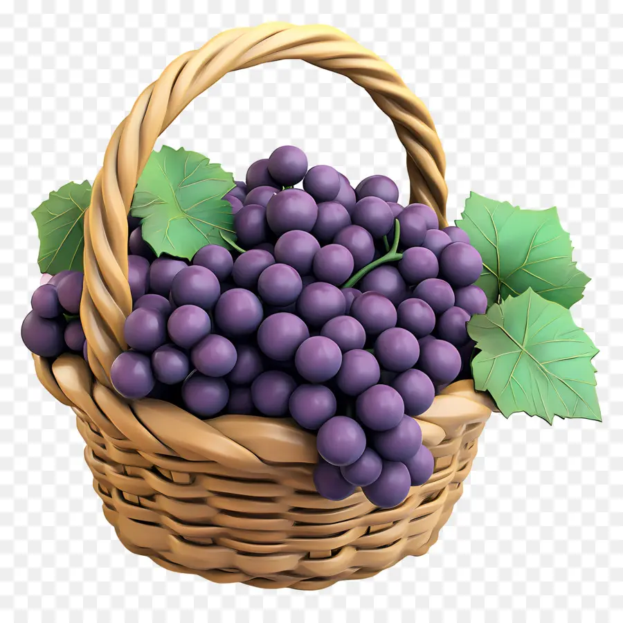 Raisin，Panier De Raisins PNG