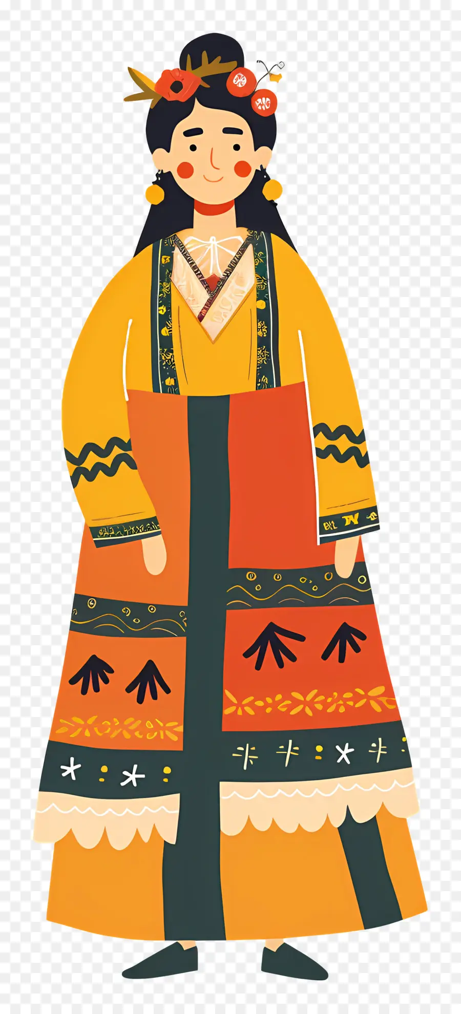 Femme En Tenue Traditionnelle，Robe Traditionnelle PNG