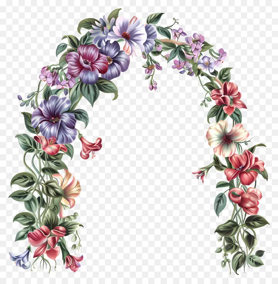 Arc De Fleurs，Arche Florale PNG