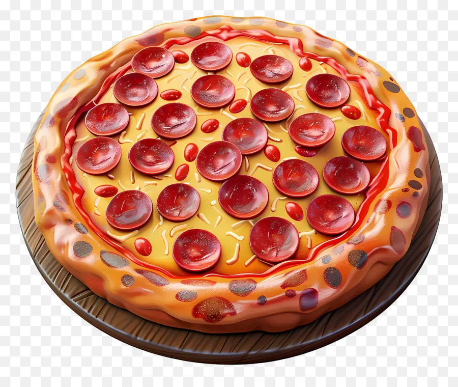 Pizza Au Pepperoni，Fromage PNG