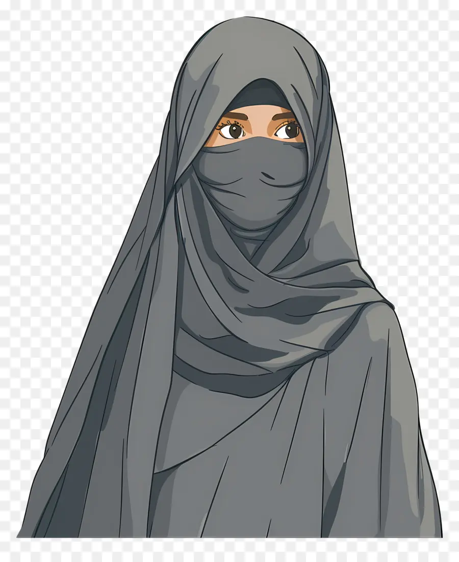 Femme En Niqab，Femme En Hijab PNG