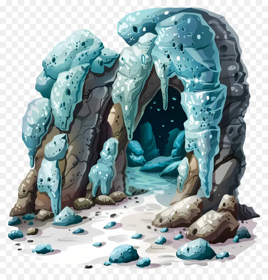 Grotte Souterraine，Grotte De Glace PNG