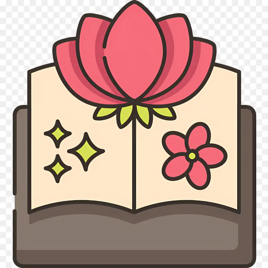 Livre Ouvert，Livre De Fleurs PNG