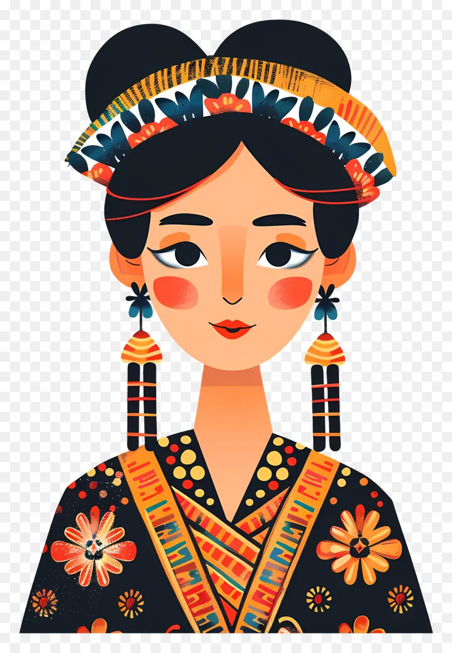 Femme En Tenue Traditionnelle，Femme Traditionnelle PNG