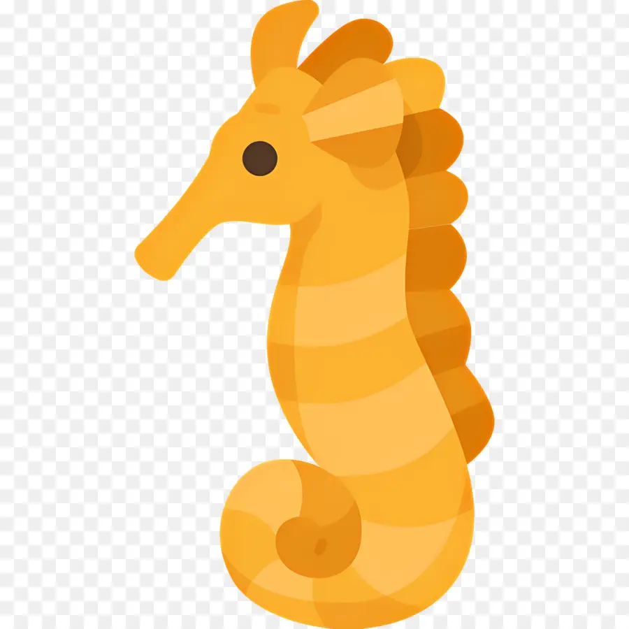 Hippocampe，Jaune PNG