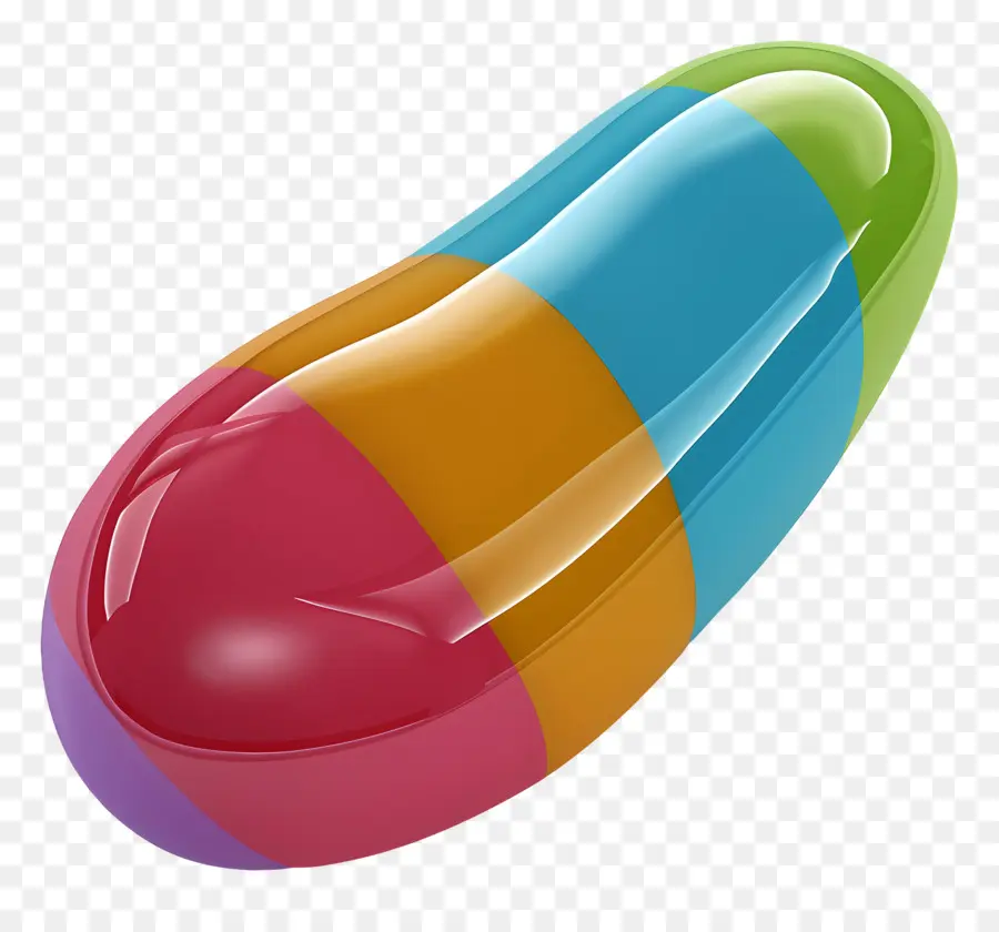 Dragée，Capsule Colorée PNG