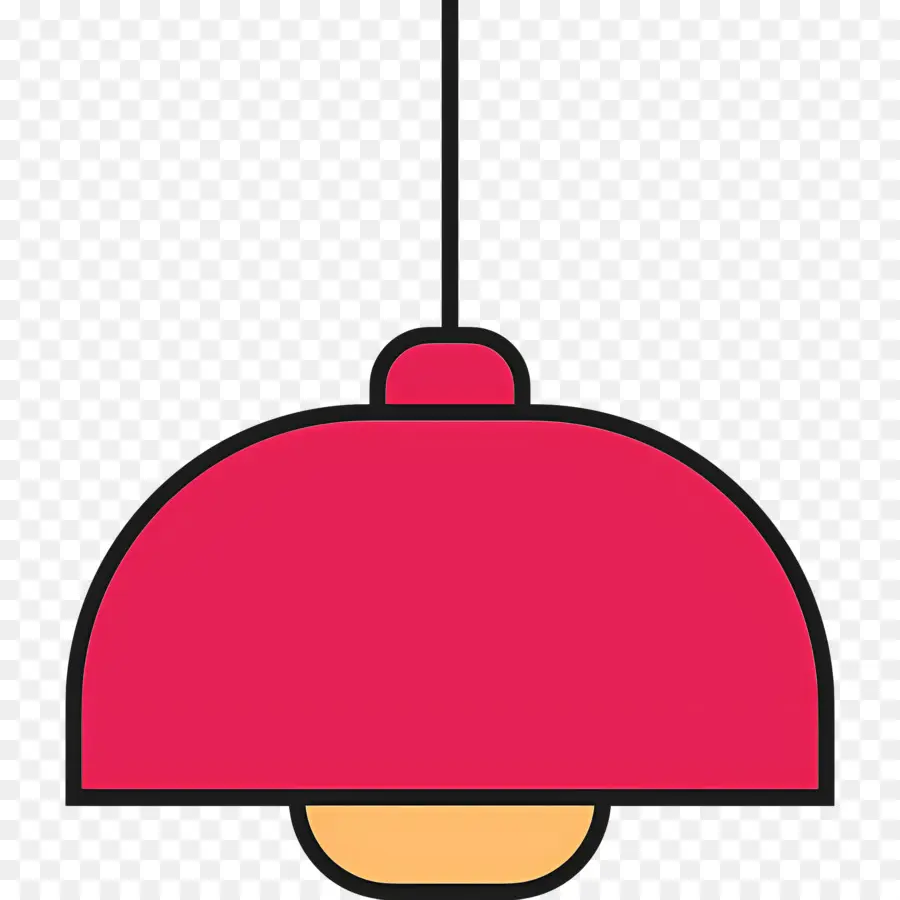 Lampe Suspendue，Lampe Suspendue Rouge PNG