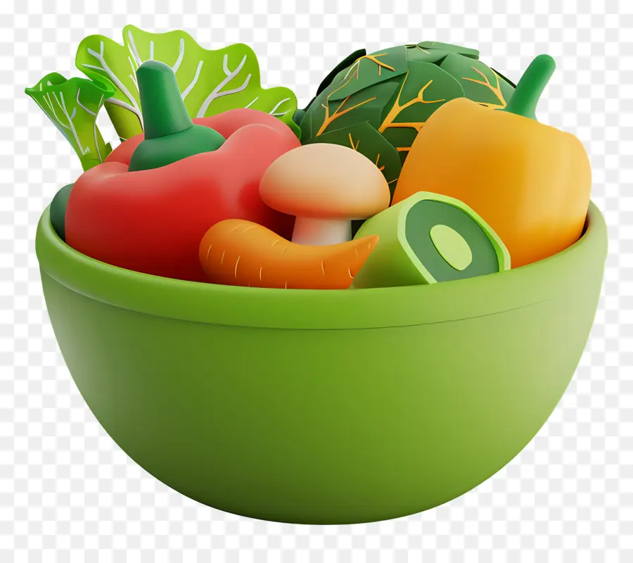 Bol De Légumes，Salade PNG