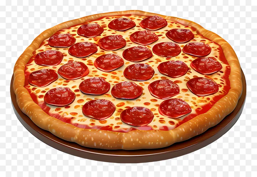 Pizza Au Pepperoni，Pizza Entière PNG