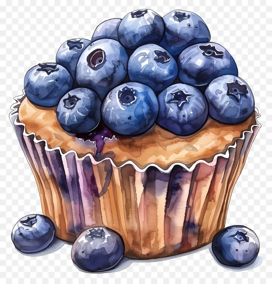 Muffin Aux Bleuets，Petit Gâteau PNG