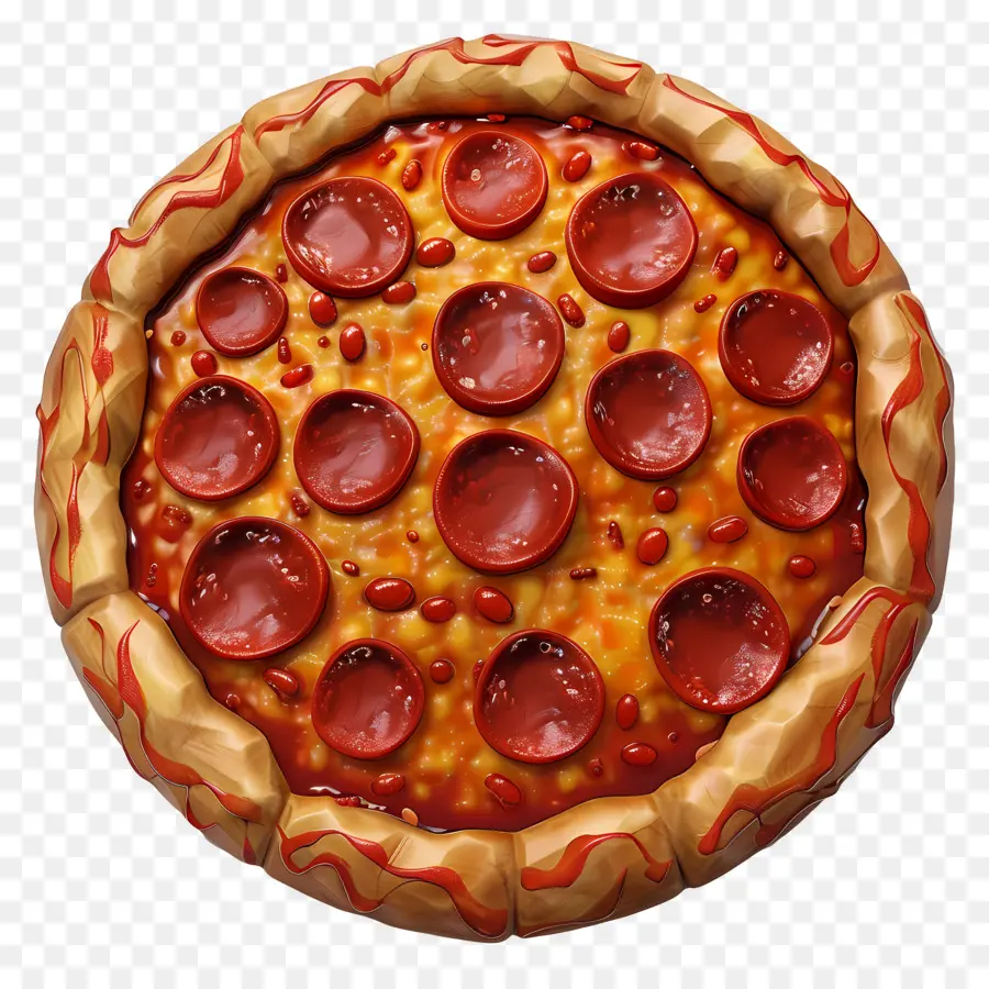 Pizza Au Pepperoni，Pizza PNG