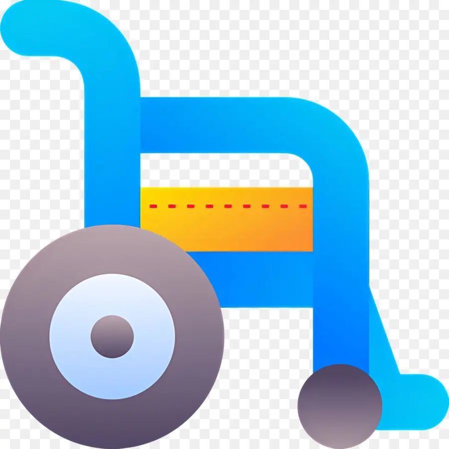 Fauteuil Roulant，Fauteuil Roulant Bleu PNG