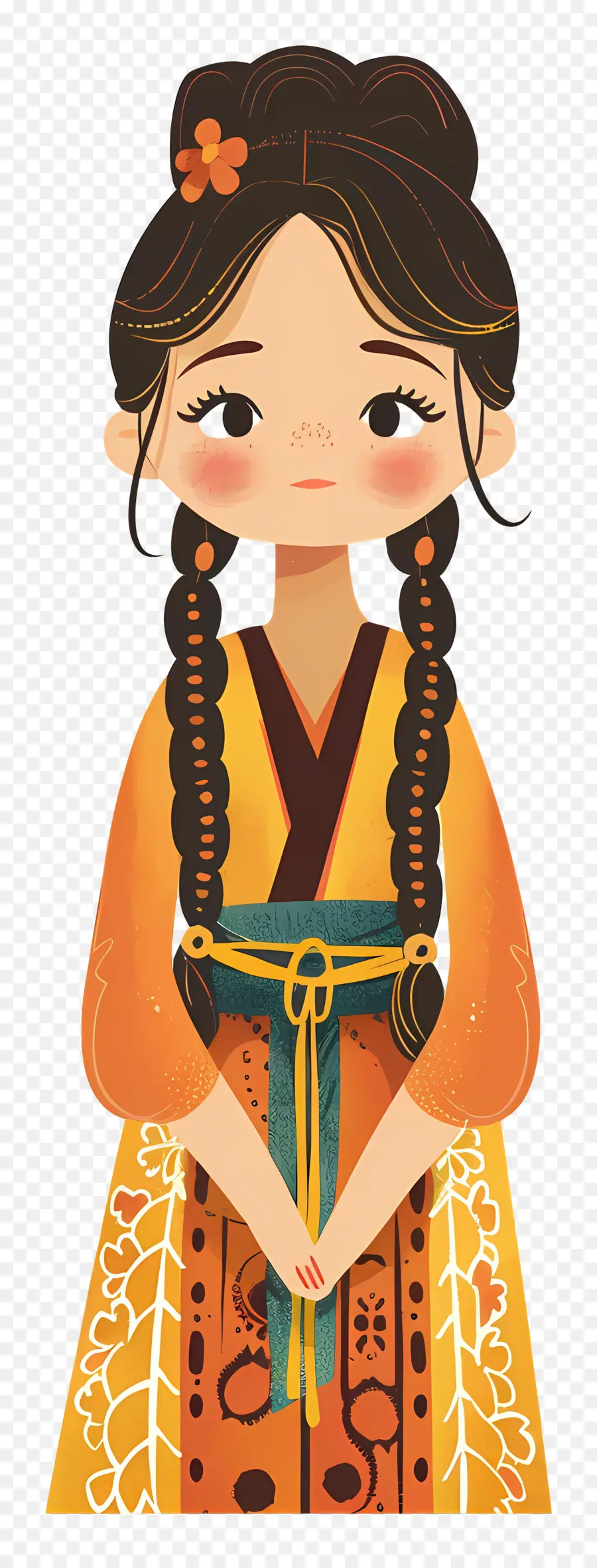 Femme En Costume Traditionnel，Fille En Costume Traditionnel PNG