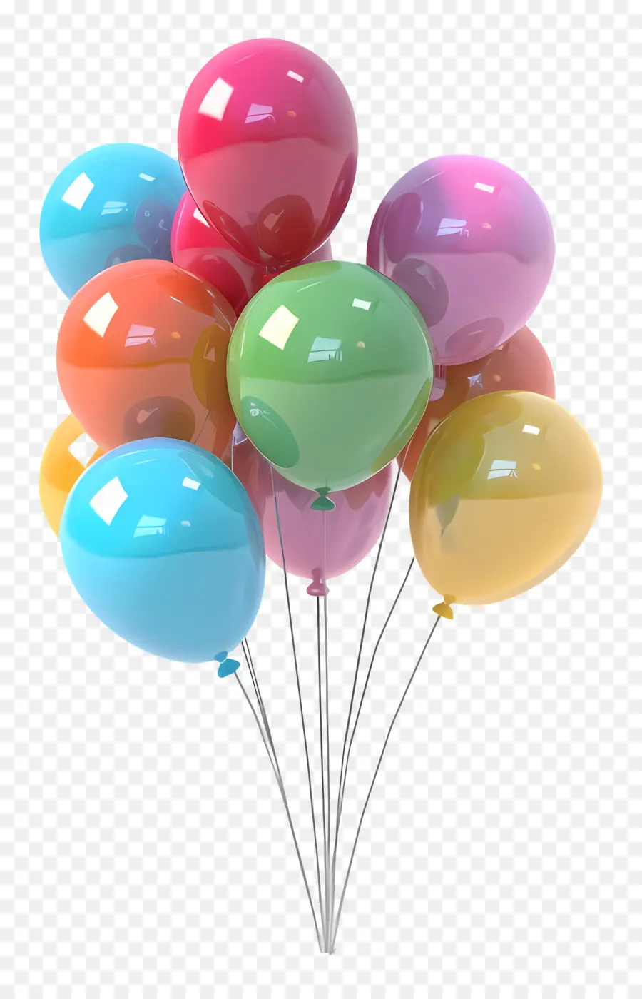 Bouquet De Ballons，Ballons PNG