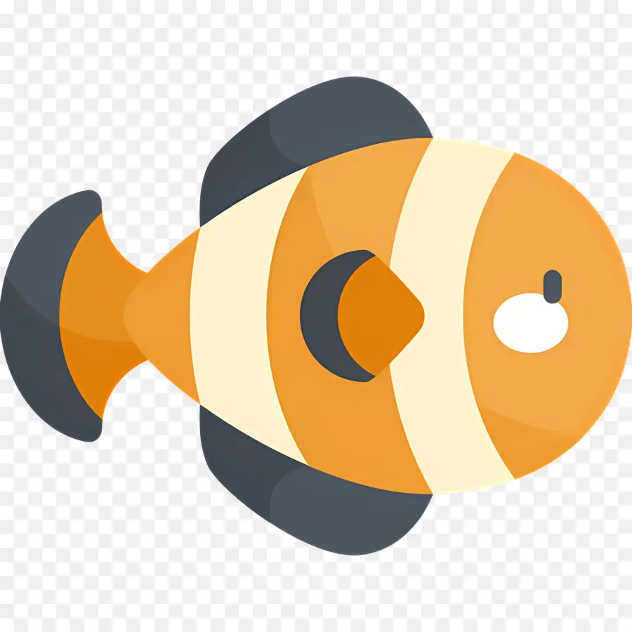 Poisson Clown，Poisson Jaune Et Blanc PNG